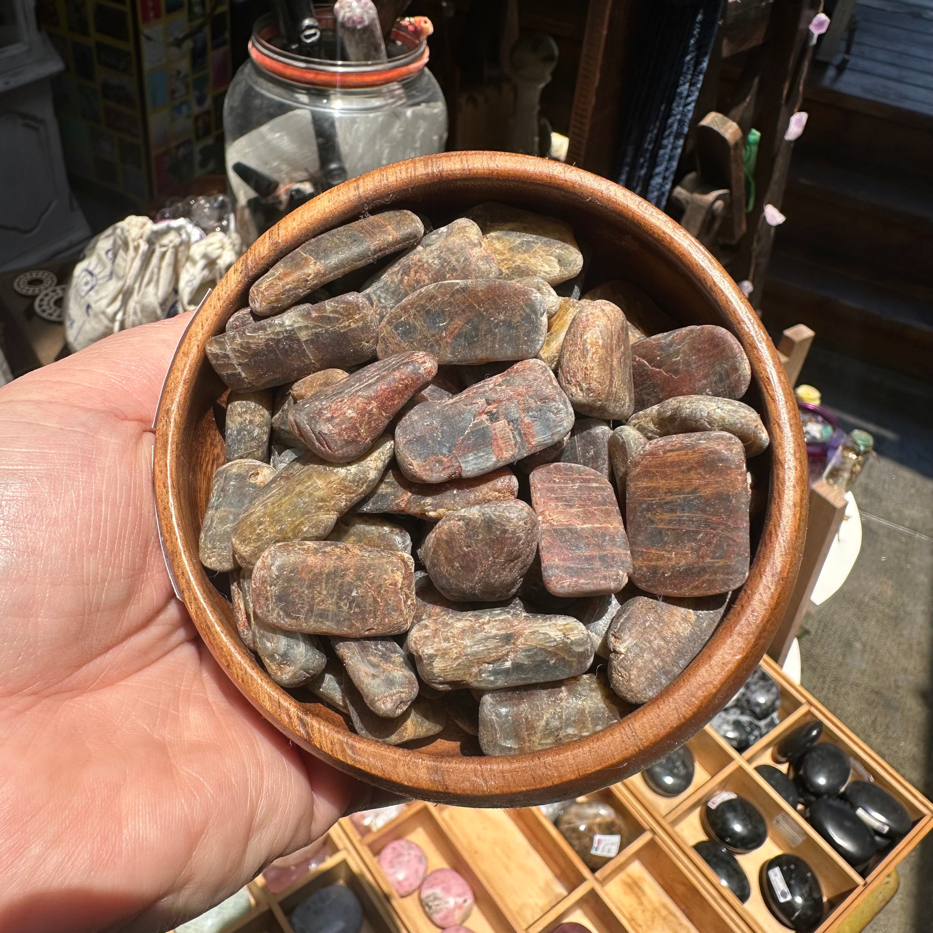 Ruby Kyanite Semi-Tumbled Stone