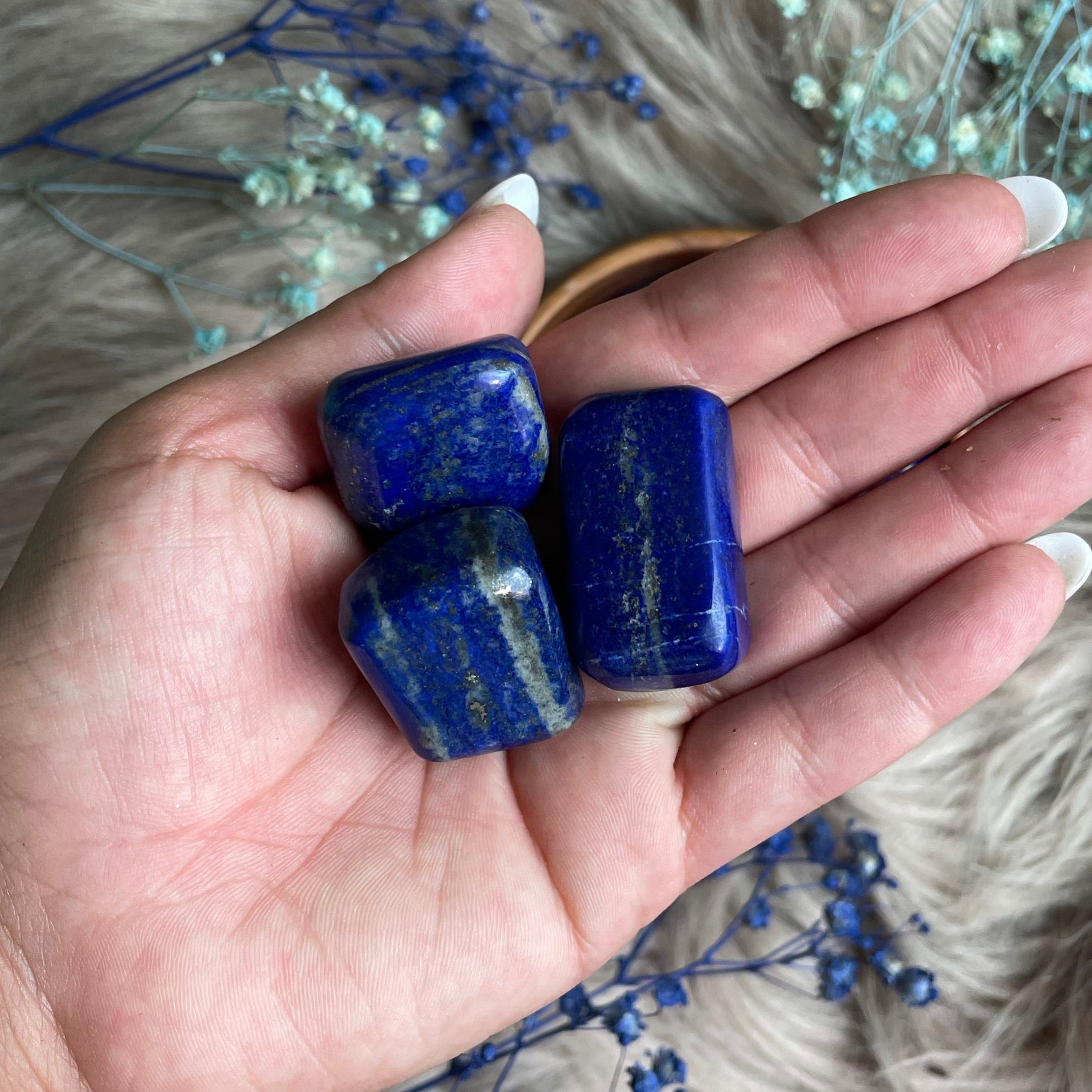 Lapis Lazuli Tumbled Stone for Knowledge