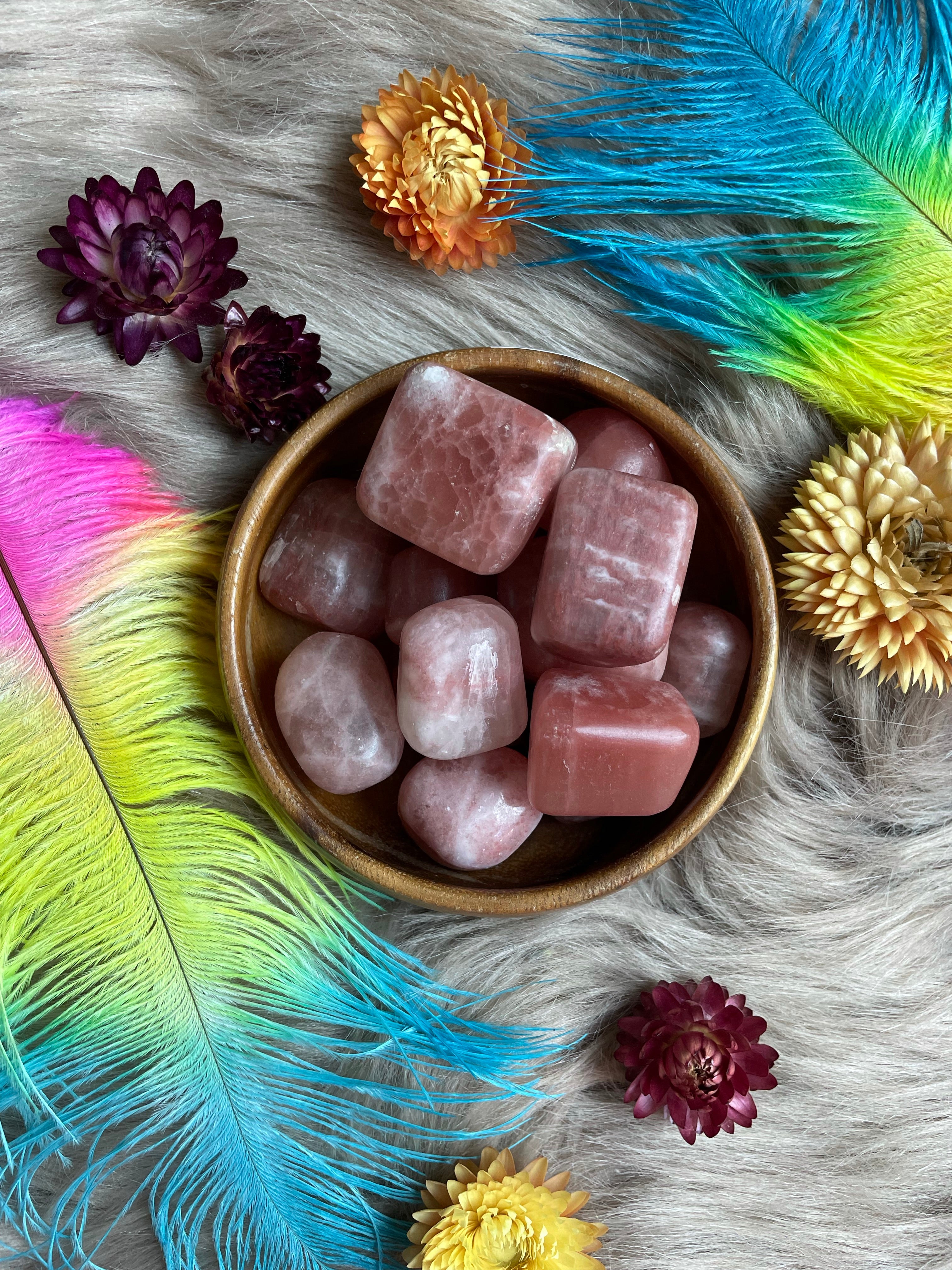 Rose Calcite Tumbled Stone